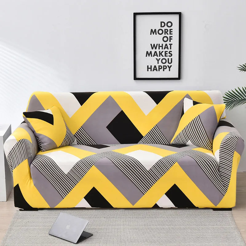 Elastic Sofa Slipcovers Modern Sofa Cover for Living Room Sectional Corner L-Shape Chair Protector Couch Cover 1/2/3/4 Seater