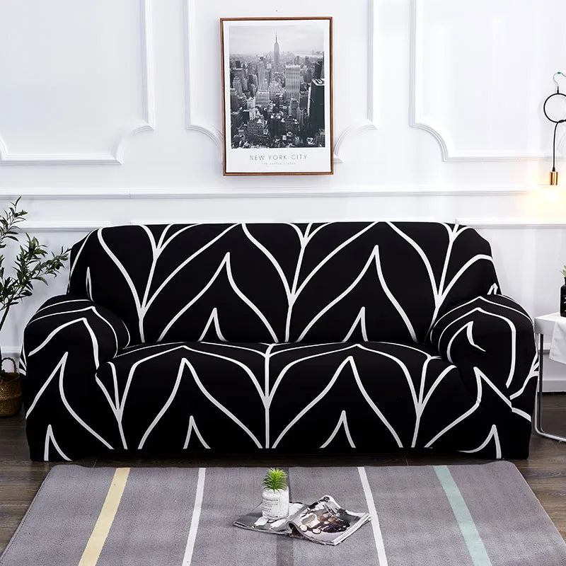 Elastic Sofa Slipcovers Modern Sofa Cover for Living Room Sectional Corner L-Shape Chair Protector Couch Cover 1/2/3/4 Seater