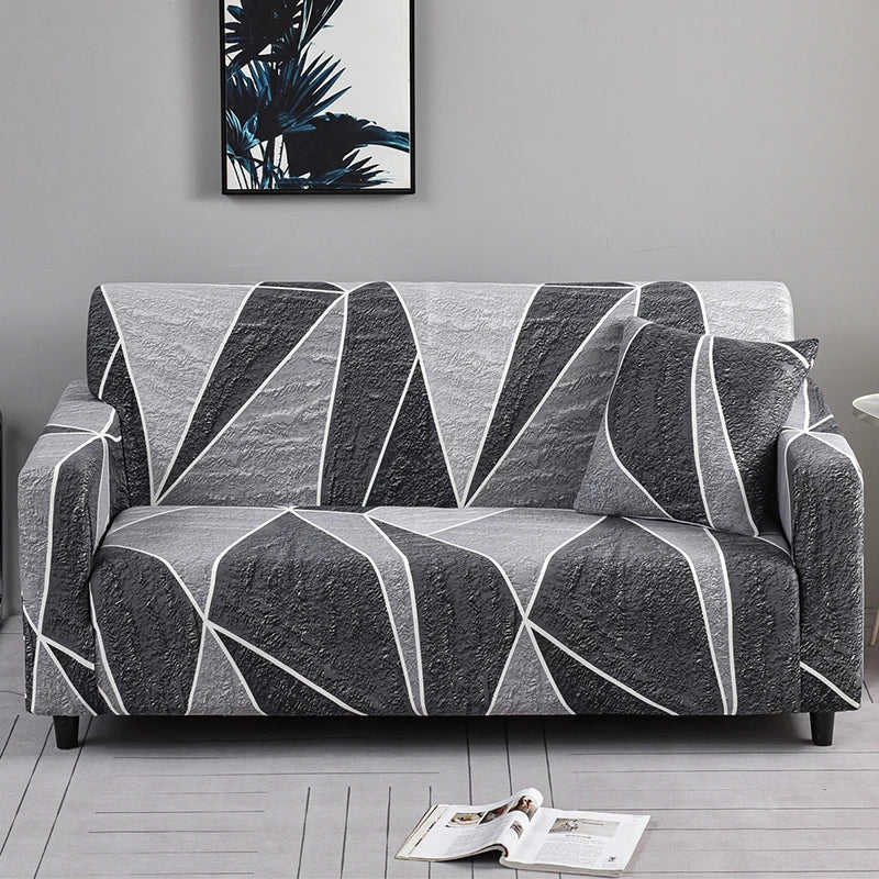 Elastic Sofa Slipcovers Modern Sofa Cover for Living Room Sectional Corner L-Shape Chair Protector Couch Cover 1/2/3/4 Seater