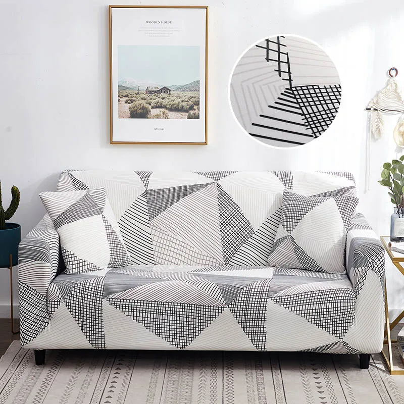 Elastic Sofa Slipcovers Modern Sofa Cover for Living Room Sectional Corner L-Shape Chair Protector Couch Cover 1/2/3/4 Seater