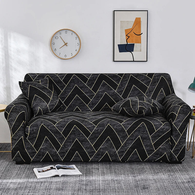 Elastic Sofa Slipcovers Modern Sofa Cover for Living Room Sectional Corner L-Shape Chair Protector Couch Cover 1/2/3/4 Seater