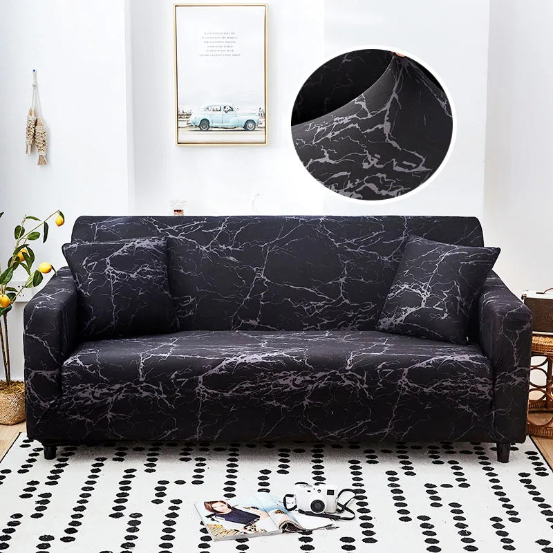 Elastic Sofa Slipcovers Modern Sofa Cover for Living Room Sectional Corner L-Shape Chair Protector Couch Cover 1/2/3/4 Seater