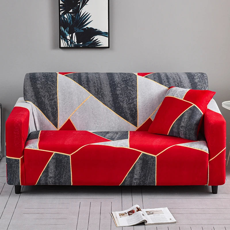 Elastic Sofa Slipcovers Modern Sofa Cover for Living Room Sectional Corner L-Shape Chair Protector Couch Cover 1/2/3/4 Seater