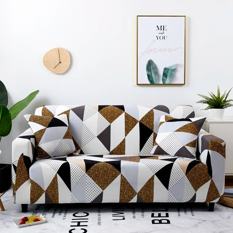 Elastic Sofa Slipcovers Modern Sofa Cover for Living Room Sectional Corner L-Shape Chair Protector Couch Cover 1/2/3/4 Seater
