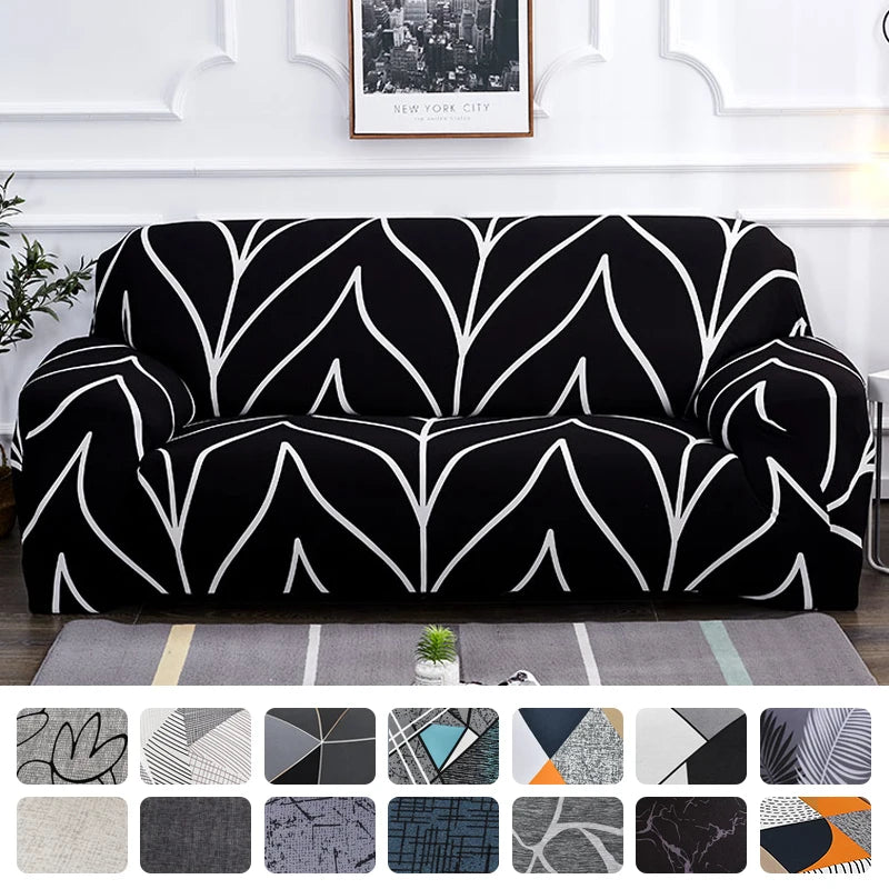 Elastic Sofa Slipcovers Modern Sofa Cover for Living Room Sectional Corner L-Shape Chair Protector Couch Cover 1/2/3/4 Seater