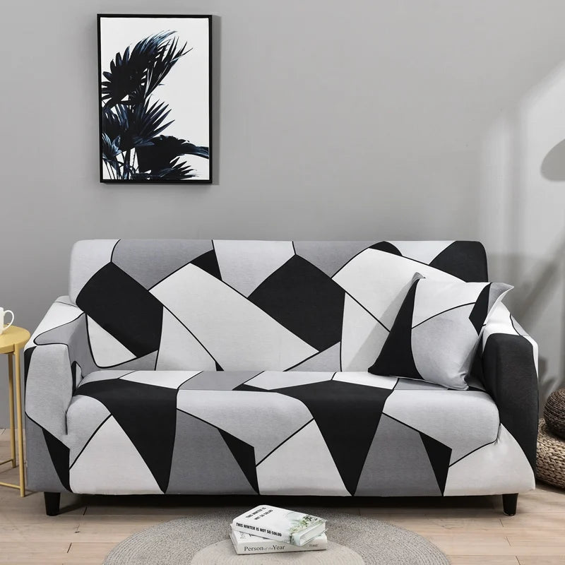 Elastic Sofa Slipcovers Modern Sofa Cover for Living Room Sectional Corner L-Shape Chair Protector Couch Cover 1/2/3/4 Seater